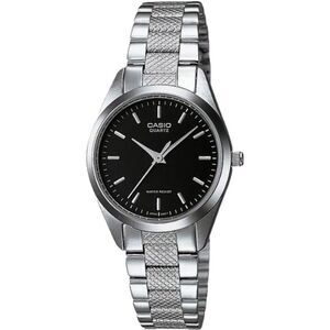 Casio Women’s Black Dial Stainless Steel Watch – LTP-1274D-1A
